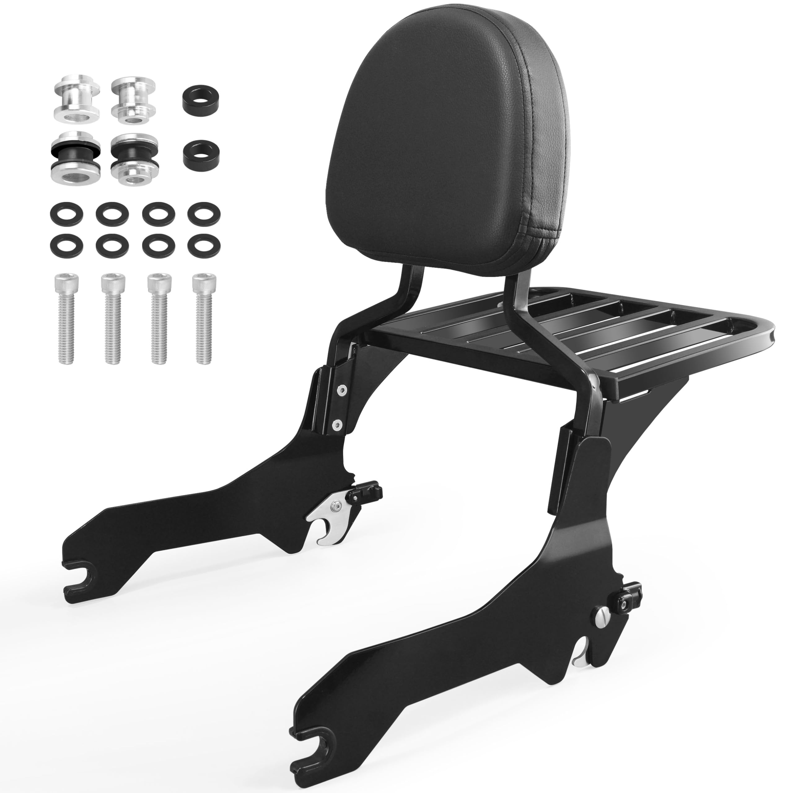 Amazon | YHXCUIER 乗客バックレスト シーシーバー ハーレーソフテイル