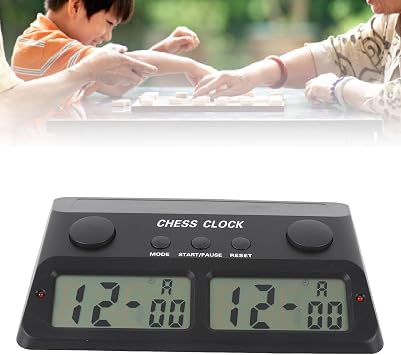 Chess Basic Digital Chess Clock and Game Timer, Chess Clock 3 in 1 Digital Chess Timer with Countdown Time Limit Add Seconds Function for Chinese Chess International Chess Weiqi
