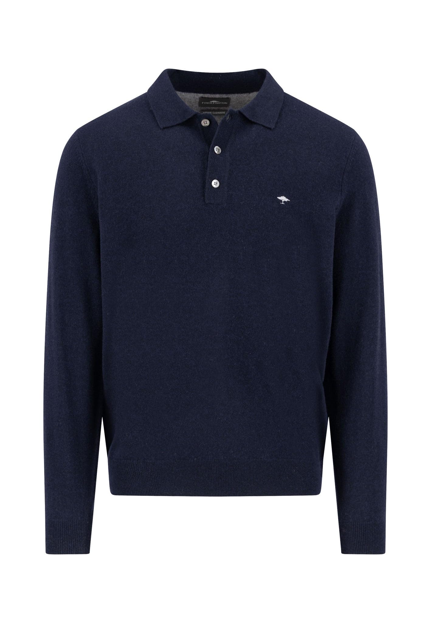 FYNCH-HATTON Strickpolo aus Merino-Kaschmir mit Polokragen