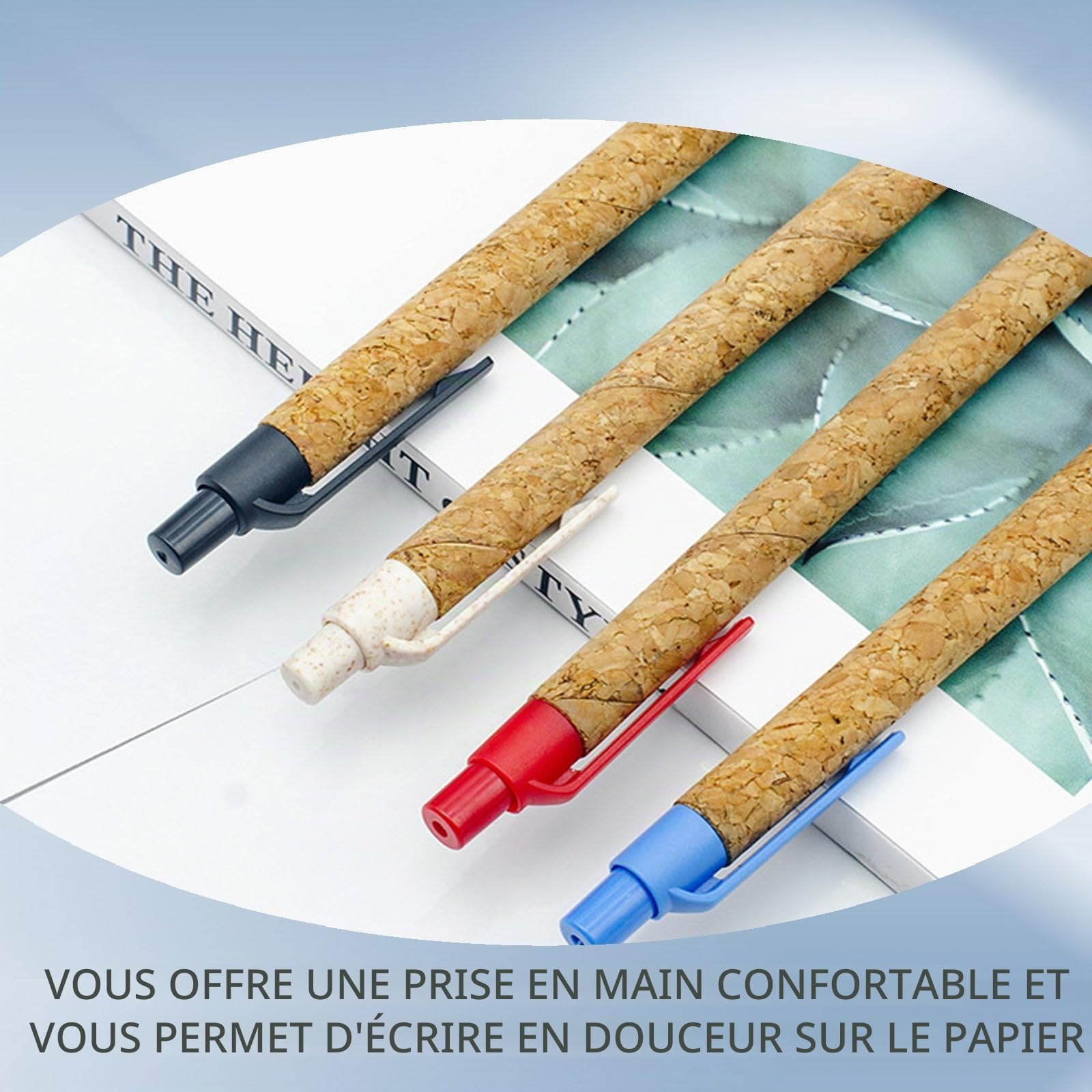 30 pièces Stylo Bois lot, Stylo en bois personnalisé, cadeaux adaptés à la vie quotidienne au bureau et à la maison