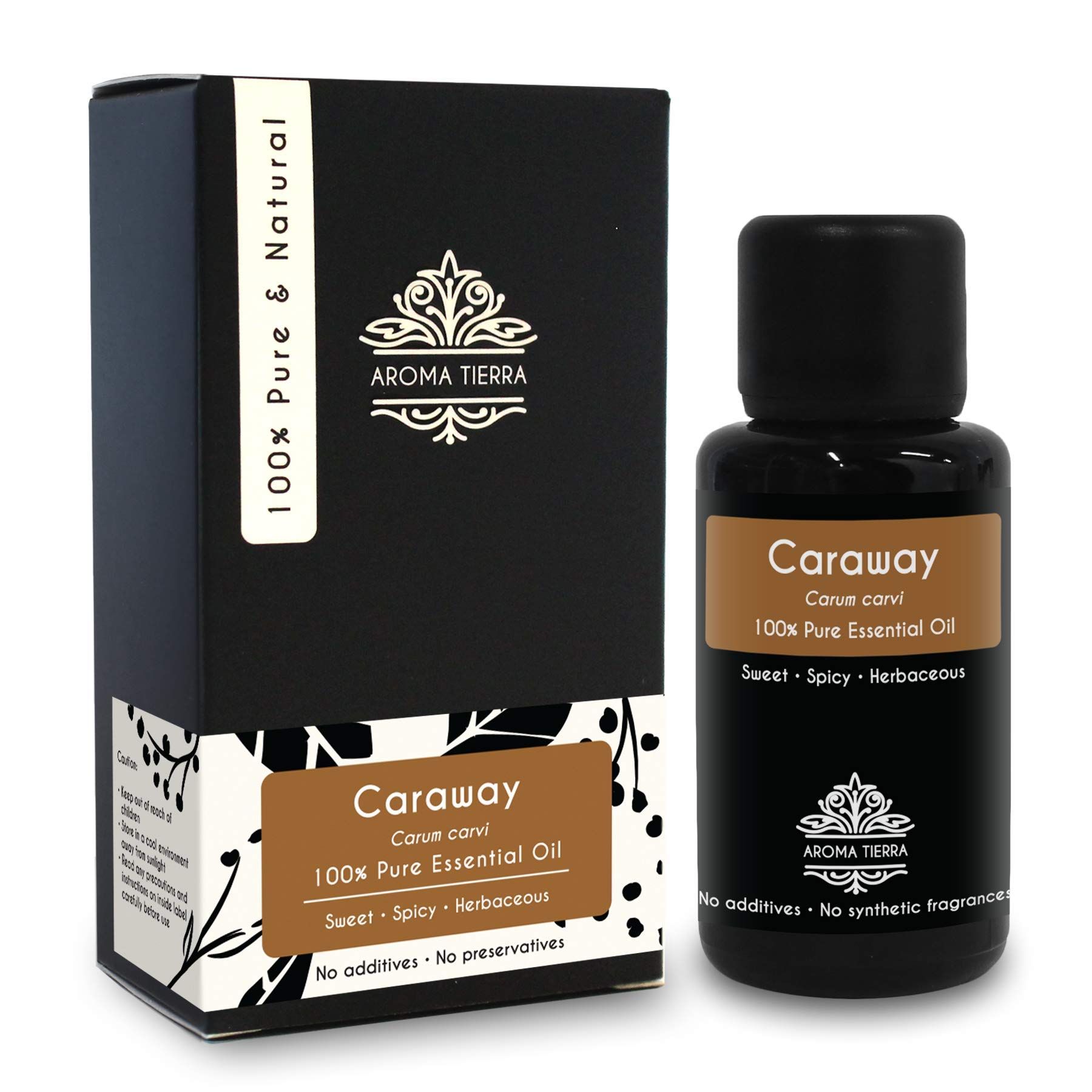 Aroma Tierra Caraway Essential Oil (Hungary) - - 100% Pure & Natural - 30ml