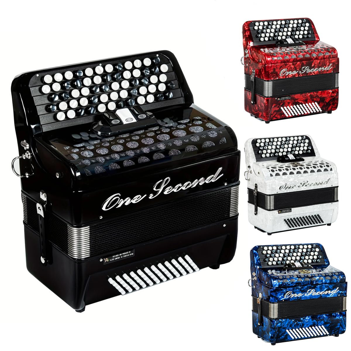 ONESECOND 62 Key 60 Bass Accordion - Professional Educational