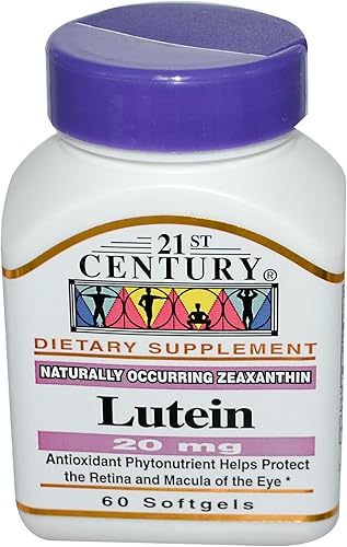 21st Century Luteína 20 mg 60 cápsulas blandas