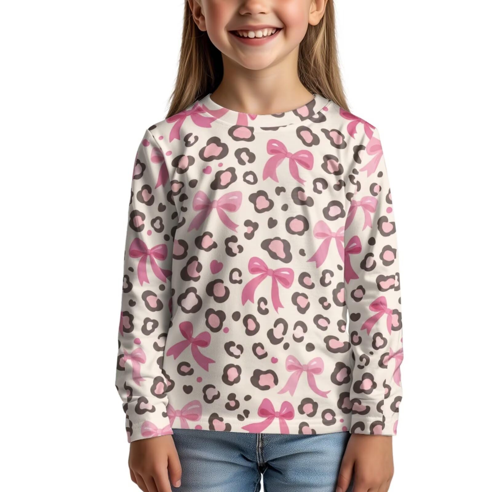Uourmeti Girls Graphic Tees Long Sleeve T Shirts for Teens
