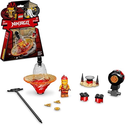 LEGO NINJAGO Kai's Spinjitzu Ninja Training 70688 Kit de construcción de juguete giratorio con NINJAGO Kai; regalo para niños mayores de 6 años (32