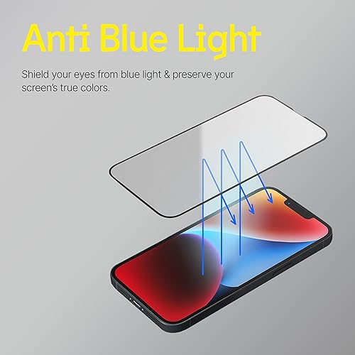 Miniatura 4 de RhinoShield Protector de pantalla de impacto antiluz azul compatible con iPhone 15  Cobertura completa, alta resistencia a los impactos, duradero,