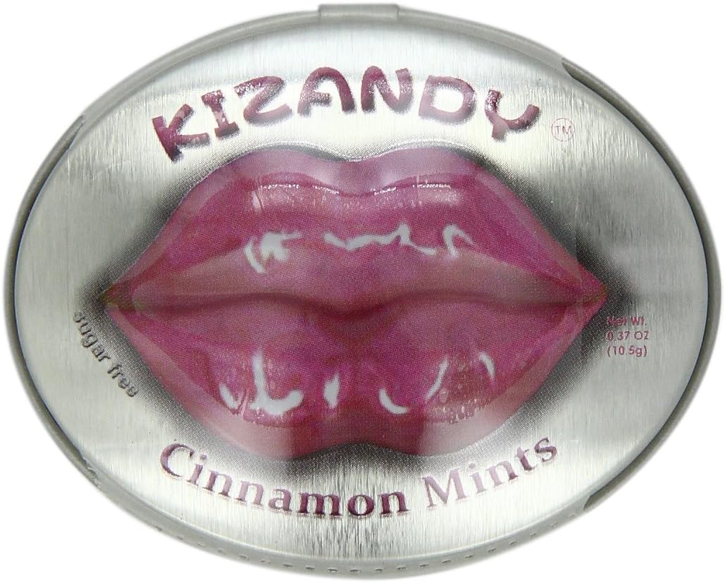 Kizandy Sugar Free Mints, Cinnamon, 0.37 Ounce (Pack of 6)