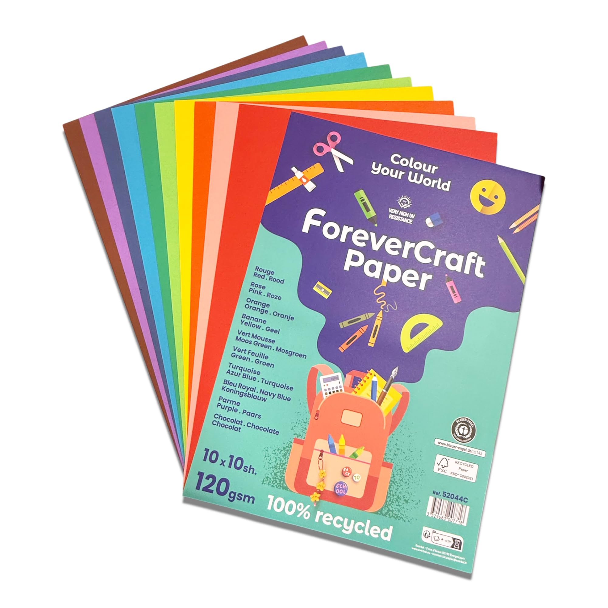 DJP ForeverCraft A4 Paper 120gsm Coloured Craft Paper