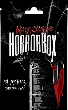 FITZ Alice Cooper's HorrorBox: Slasher Expansion Pack - Fitz Games, 40 Cards, A Haunted Party Game, Card Game of Spooky Questions Answers & Dares, 4-10 for Thrill Seekers Ages 14+