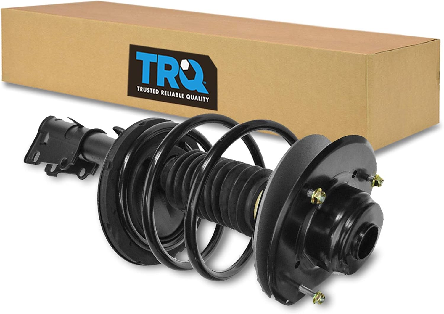 TRQ Front Left Complete Strut & Coil Spring Assembly Driver Side Compatible with 2001-2007 Chrysler Town & Country 2001-2003 Voyager Dodge Caravan Grand Caravan