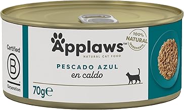 Applaws 100% Natural Wet Cat Food, Ocean Fish In Broth, 70g Tin (Pack of 24)