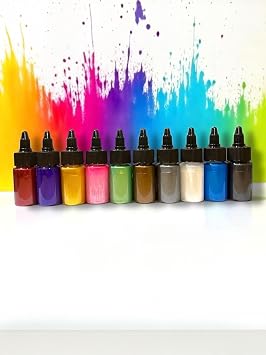 StoneChem Epoksi Bazl  Parlak S v  Sedefli Pigment 10 Renk X 30 gr Boya
