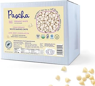 Pascha Organic Vegan White Baking Chips - Dairy-Free Alternative - Rice-...