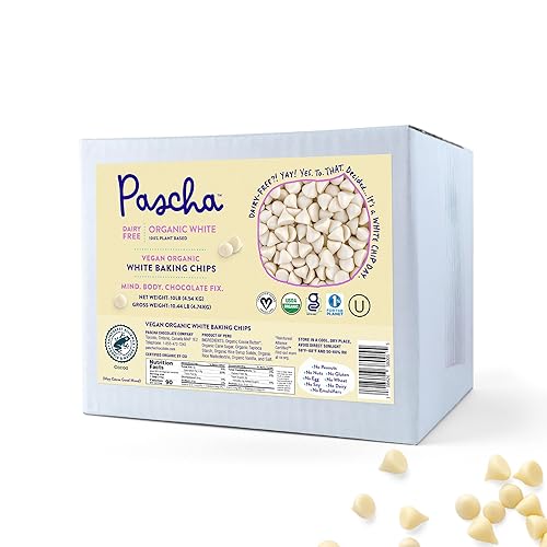 Miniatura 10 de Pascha Chips de chocolate dulce amargo orgánico a granel 85% cacao, UTZ, sin gluten, sin OMG, 10 libras