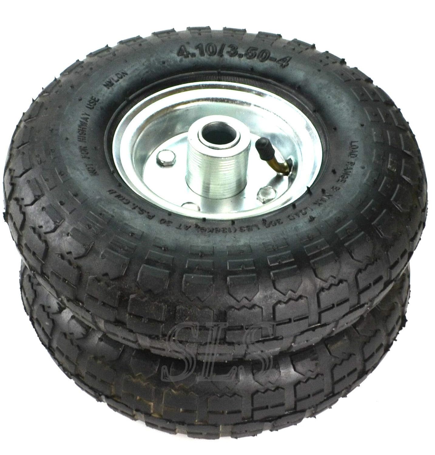 Coppia Ruote Mag 12" Gialle E Bianche Con Pneumatici Pu Per Scooter, Go