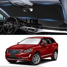Custom Fit XC60 Windshield Sunshade for 2018 2019-2024 2025 2026 Volvo XC60 | Front Window Shield Cover for Windshield Sun Visor SUV Accessories Protector Blocks UV Keep Car Cool