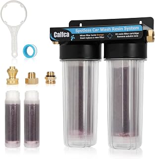 Spotless Water System for Car Wash - Water Deionizer for Car Washing for Hard Water Spot Removal, No Towel Drying for Cars, RVs, Motorcycles, Boats, Portable Deionized Water Filter for Garage/Campsite