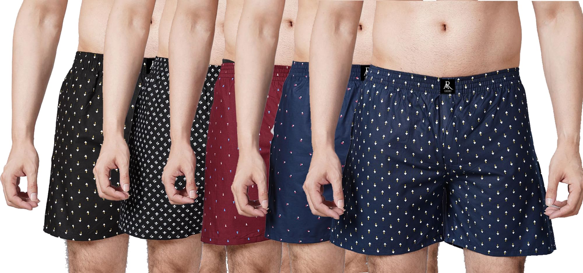 arbb Cotton Blend Comfortable & Breathable Printed Regular Shorts/Boxer for Men, Pack of 5-picture-28
