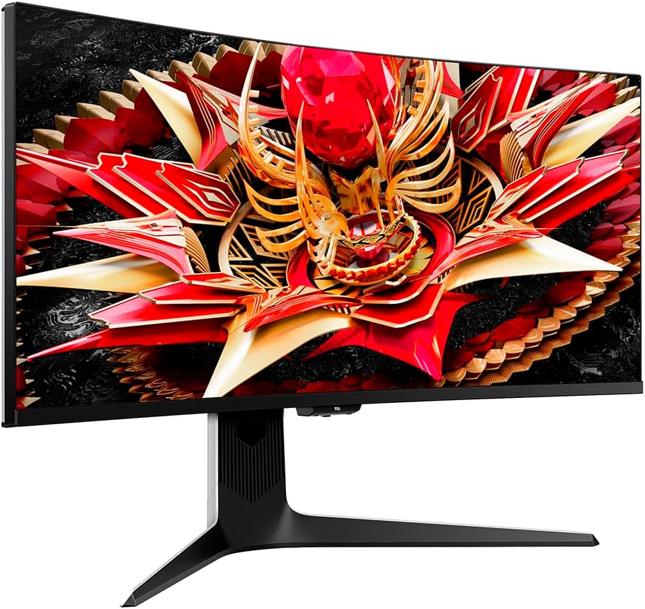 Monitor Gamer Curvo TCL 34 Polegadas QLED Mini LED WQHD R83Q 180Hz 1ms (GtG) HDR 1400 nits 34R83Q