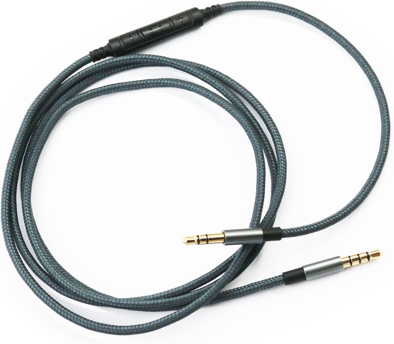 NewFantasia Headphone Cord Audio Cable for Audio-Technica ATH-M50xBT, ATH-SR50BT, ATH-ANC9, ATH-ANC7B, ATH-SR5BTBK Headphone, Remote Volume Control Mic for Samsung Galaxy Android Phone