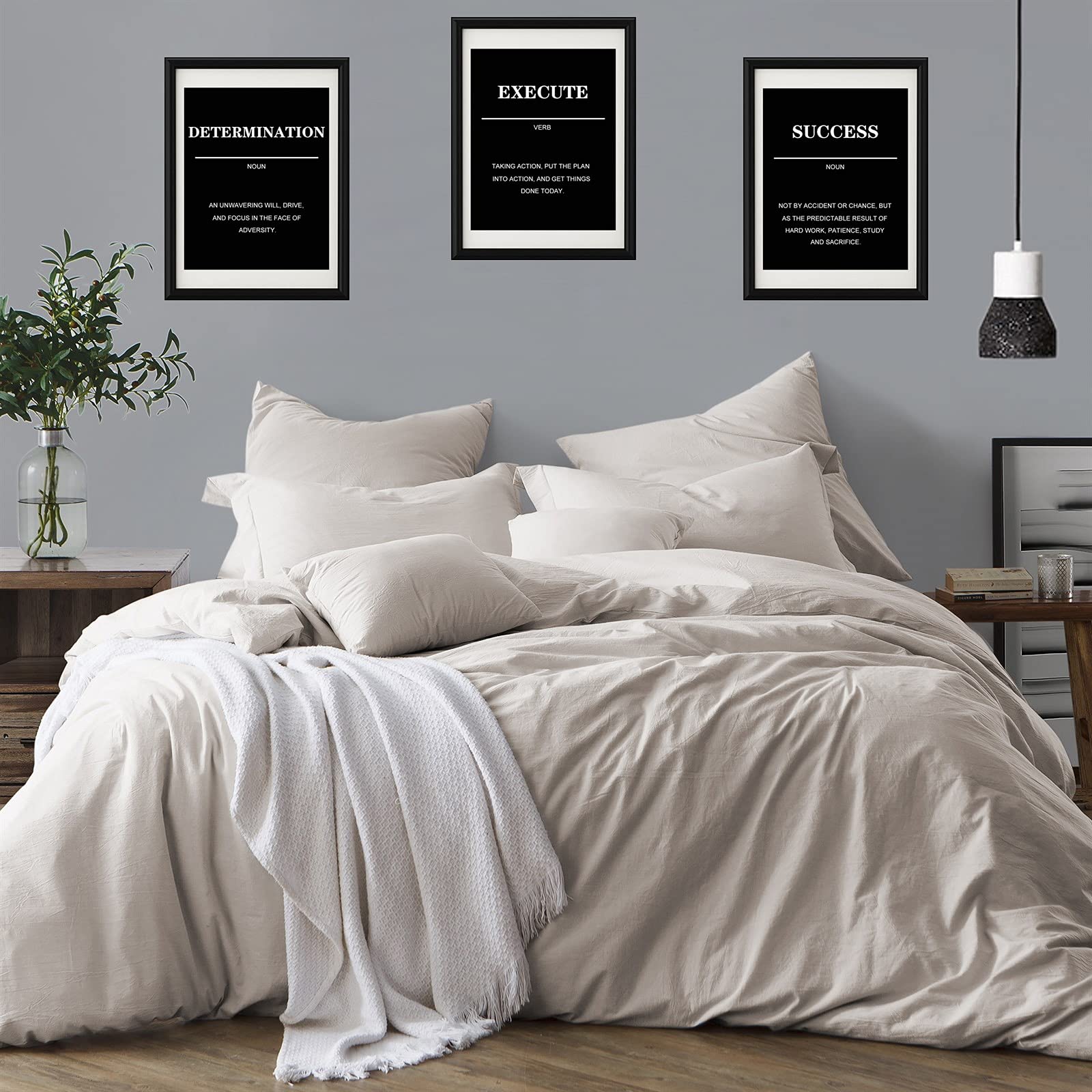 Lot De 3 Décorations Murales Inspirantes Pour La Maison, Le