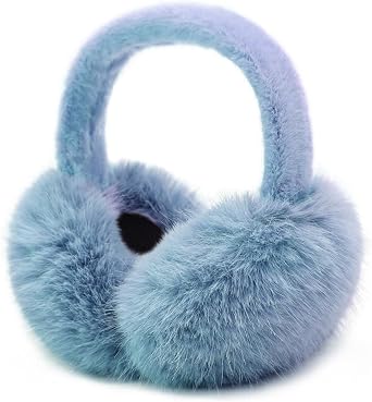 Women Winter Ear Muffs M/L Big Cover Fluffy Faux Fur Earmuffs Women Men Foldable Ear Warmer Soft Ear Covers