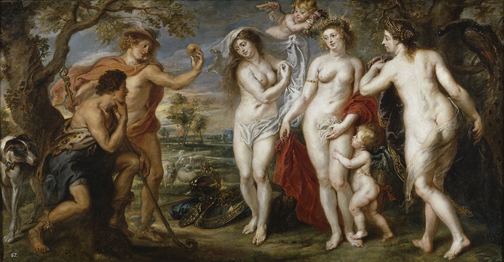 Tableau Peter Paul Rubens Through The Forest grand format cadre noir semi-brillant