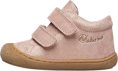 Naturino Lauflernschuhe aus Veloursleder in Glitter