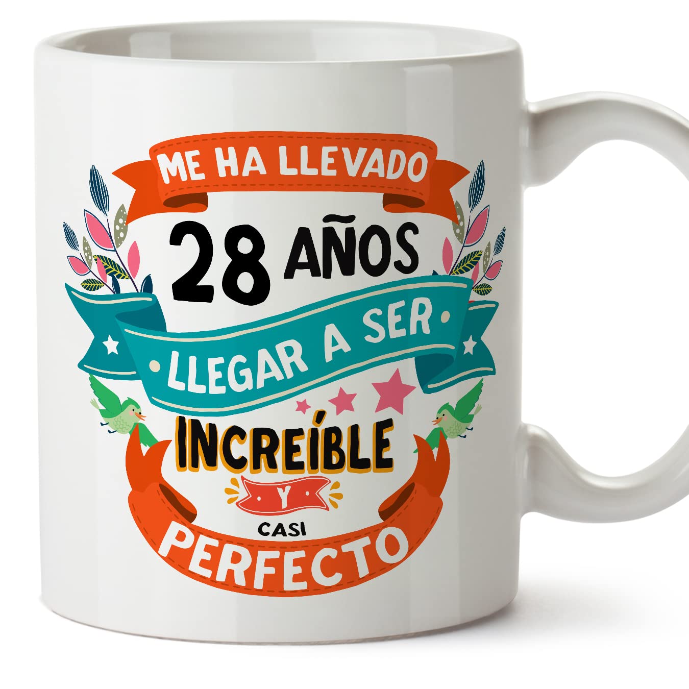 MUGFFINS Taza 80 Cumpleaños - "Me ha llevado 80 años llegar a ser increíble y casi perfecto - Regalos Desayuno Feliz Cumpleaños — view 44