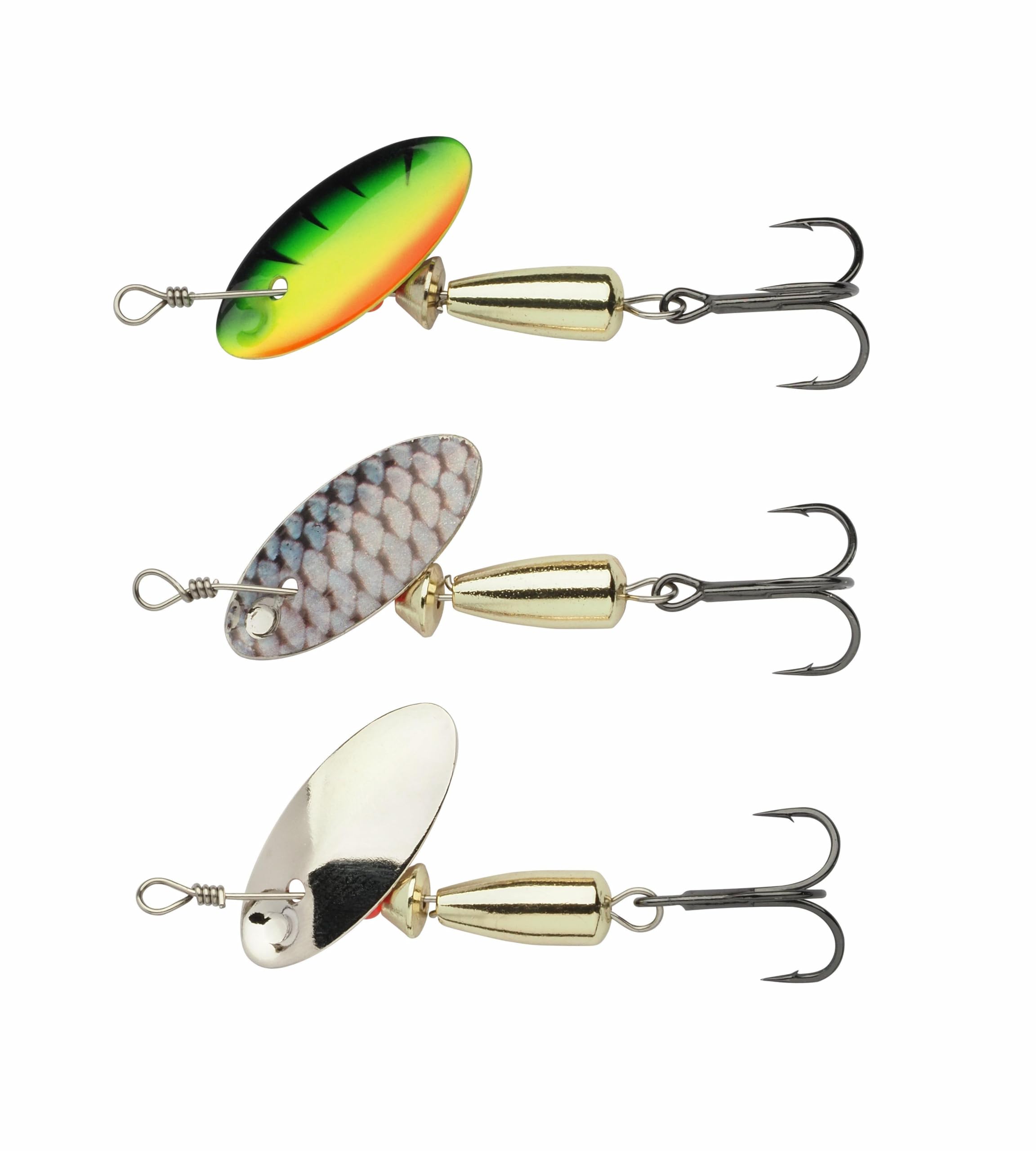 Abu Garcia Droppen Bugga 3-Confezione - Versatili esche artificiali d'acqua dolce per persici, lucci, cavedani e trote, perfette per la pesca d'acqua dolce, variegate 5 cm