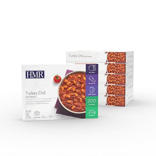 Miniatura 3 de HMR Entré de chile de pavo con frijoles  Almuerzo o cena preenvasados para apoyar la pérdida de peso  Listo para comer  0.71 oz de proteína