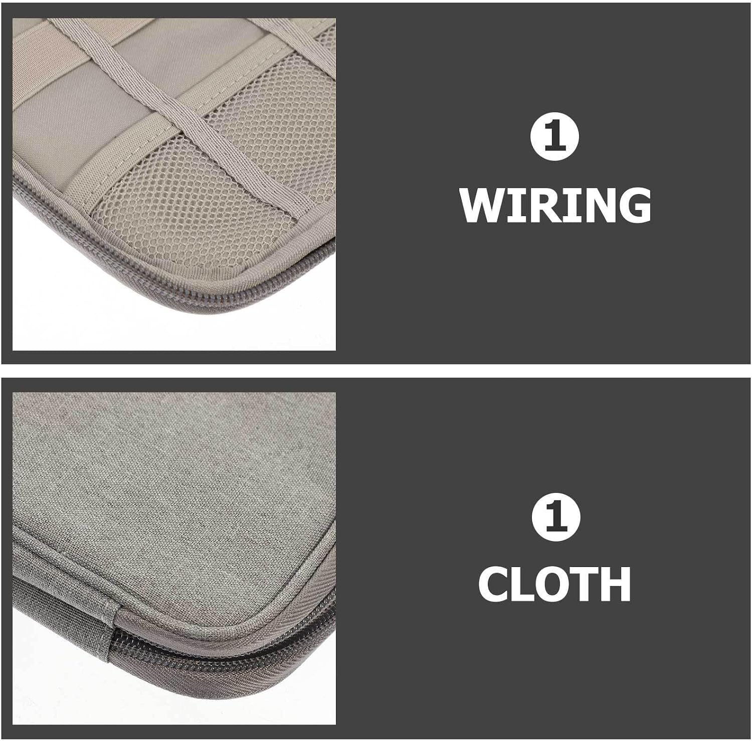 Portable Watch Organizer Bag with Handle, Semi-rigid Cloth Case