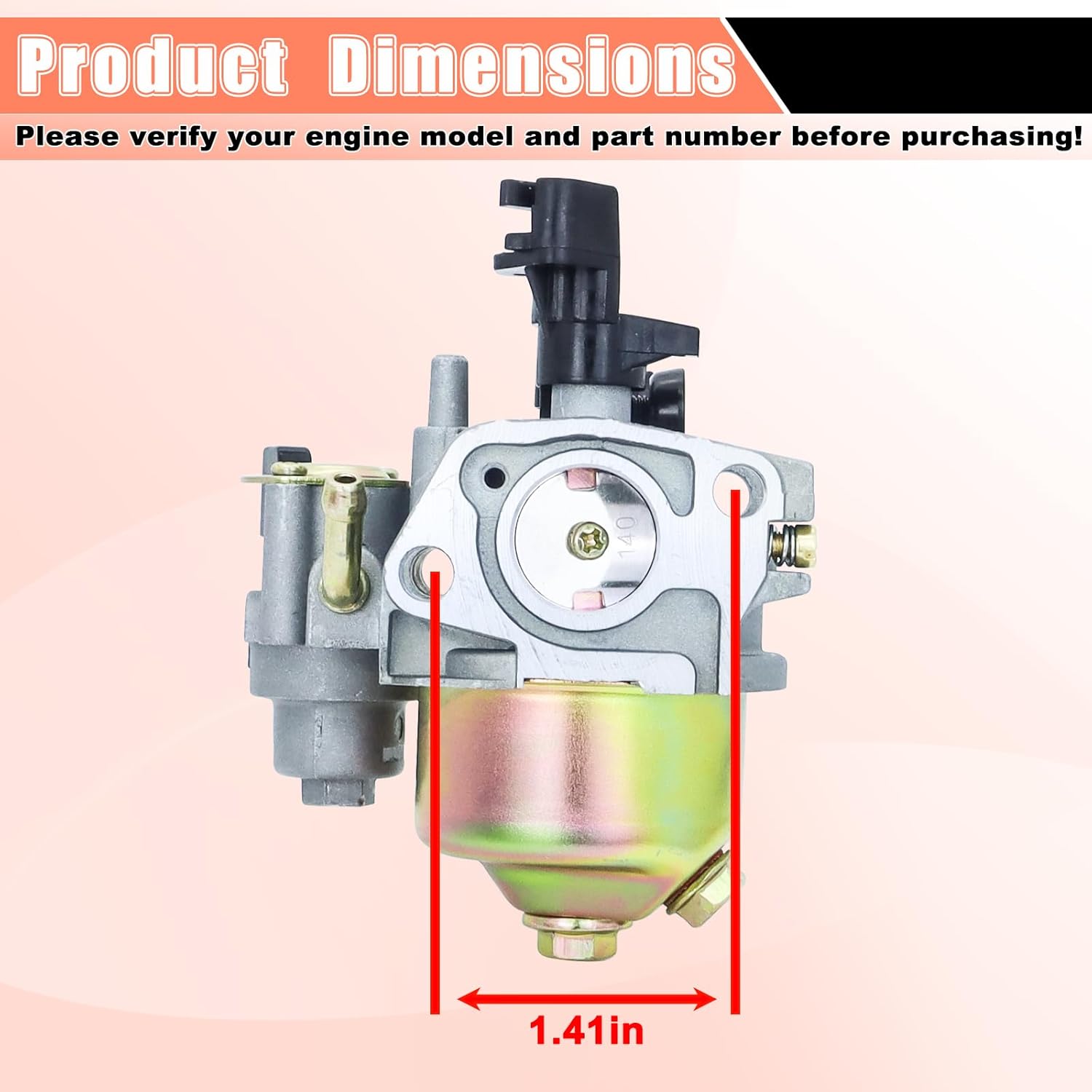 RY802925 Carburetor Fits for Ryobi RY802925VNM RY80588A RY80588VNM 3200PSI RY802925 2900 PSL Pressure Washer Replacement for 99981173031 16100-ZH7-W51 16100-ZH8-W61