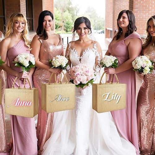 Miniatura 6 de Bolsas grandes de yute de arpillera a granel con cinta reutilizable impermeable bolsa de playa, Beige