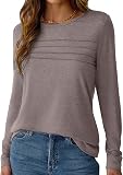 NORACORA Long Sleeve Shirts – Loose pleated long sleeve tunic