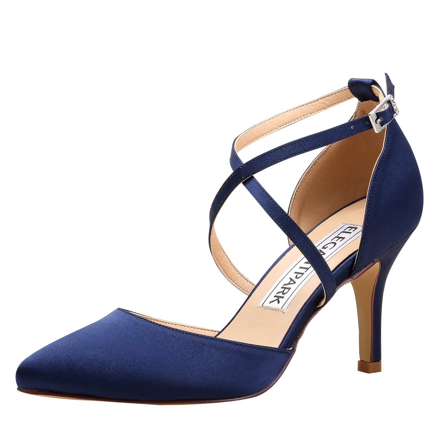Blue Satin Dress Shoes The Dress Shop