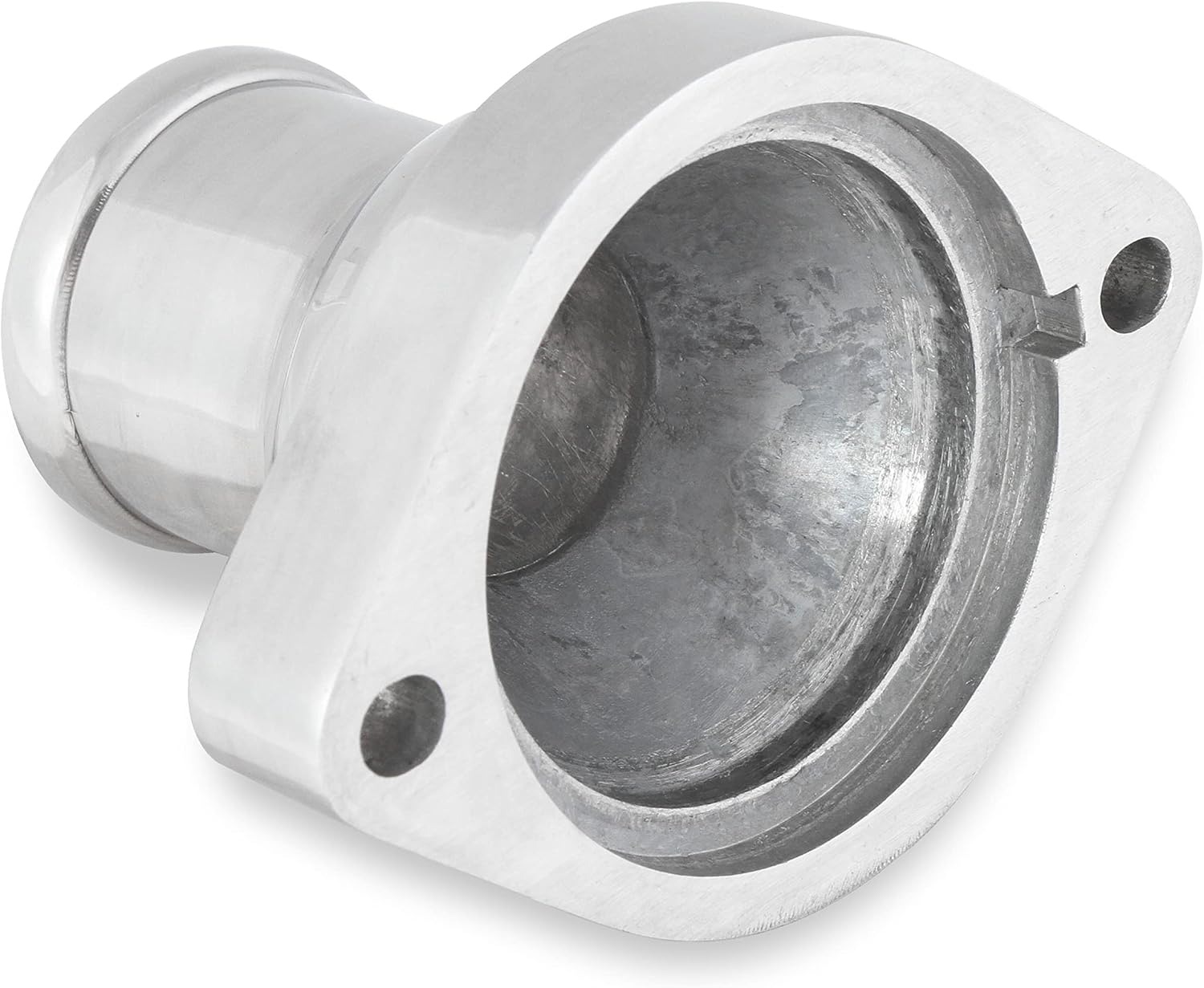 Mr. Gasket 2671NA Water Neck Straight Style Polished Aluminum Finish Incl. Stainless Steel Mounting Bolts Water Neck