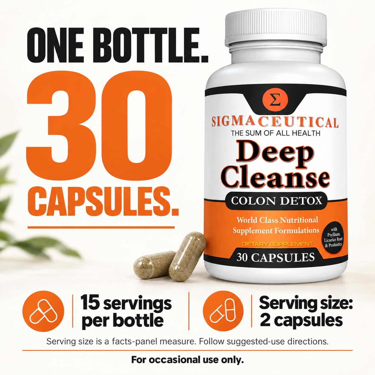 1 Day Colon Cleanse - Detox Cleanse - Bowel Cleanse & Laxative - Bowel Detox - Colon Cleanser & Detox - 30 Capsules — Amazon image 7