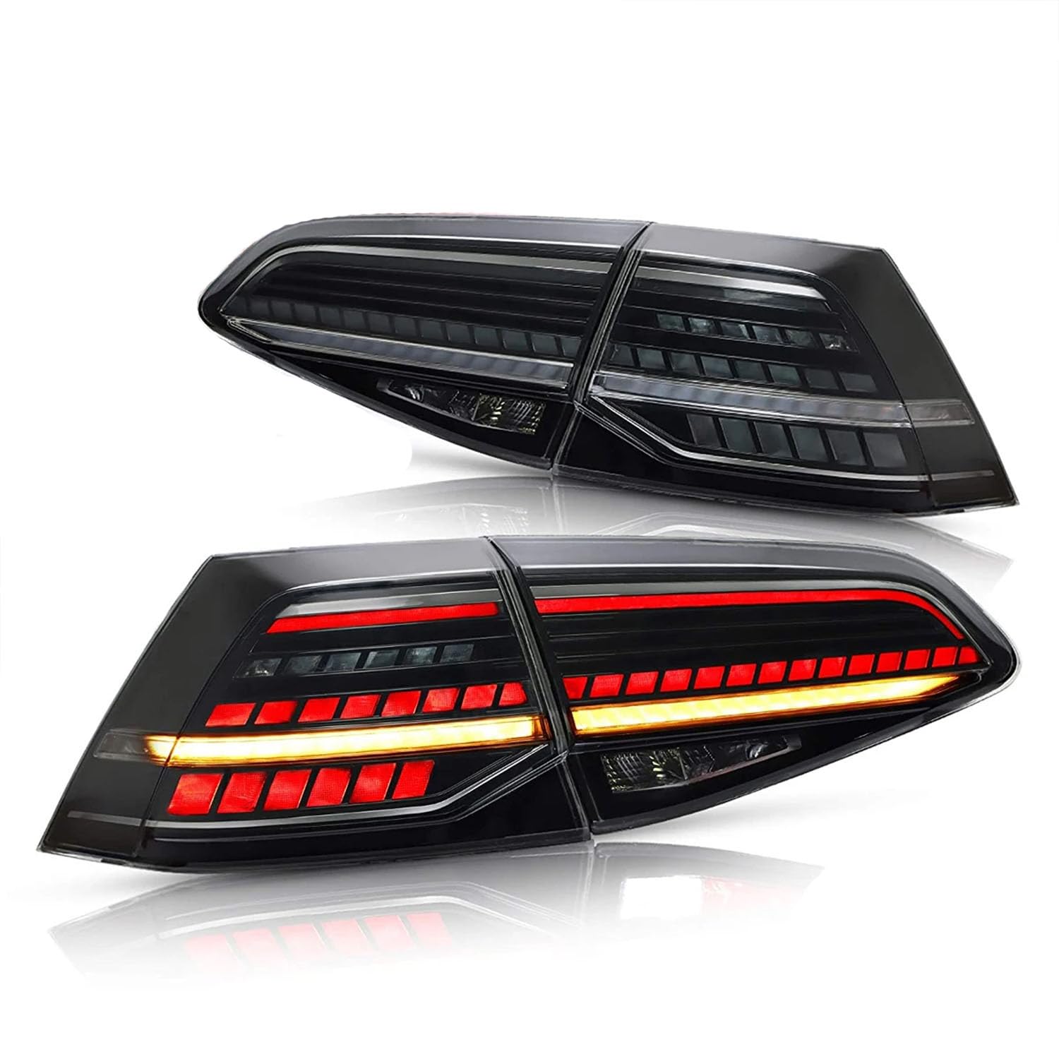 Auto Fari Posteriori per VW Golf MK7 Golf 7 5 TSI TDI 2013-2019,Gruppo Fanale Posteriore per Fanale Posteriore Freno Luci Stop Lampada Parcheggio,Smoke