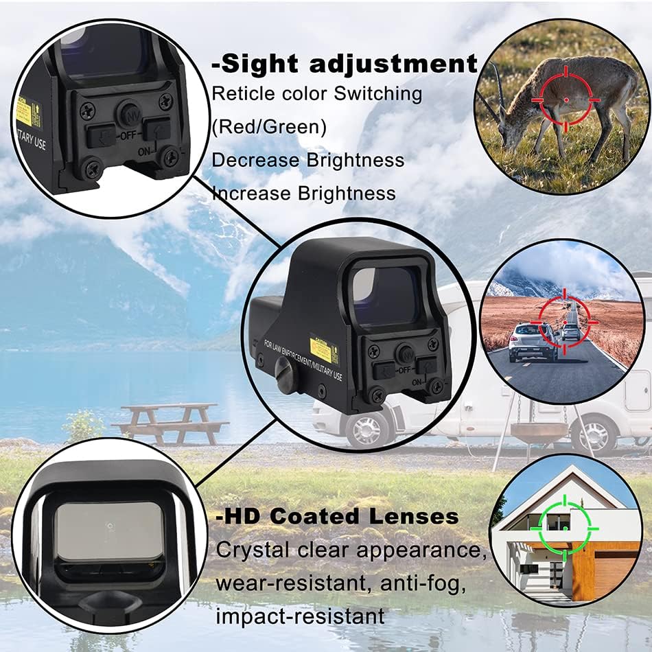 Amazon.com: Holographic Sight 551 Red Dot Sight for Metal Green