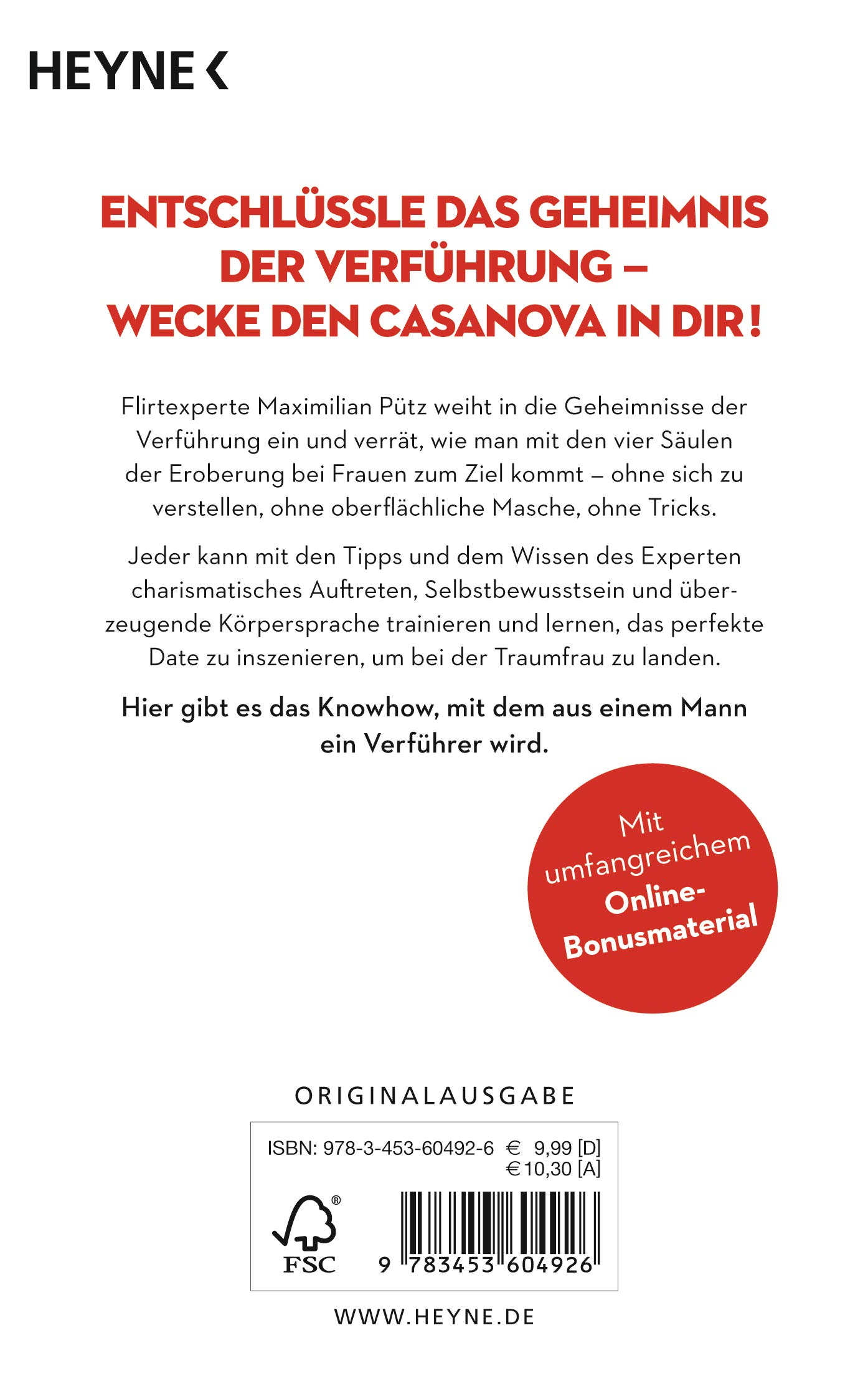 Der Casanova-Code: So kriegst du jede rum – Die vier Säulen der Eroberung