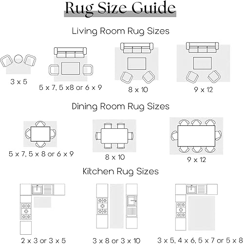 Vista 63 de Alfombra moderna de estilo bohemio para sala de estar, lavable, desgastada, con patrón de medallón de damasco, para sala de estar, hogar, oficina