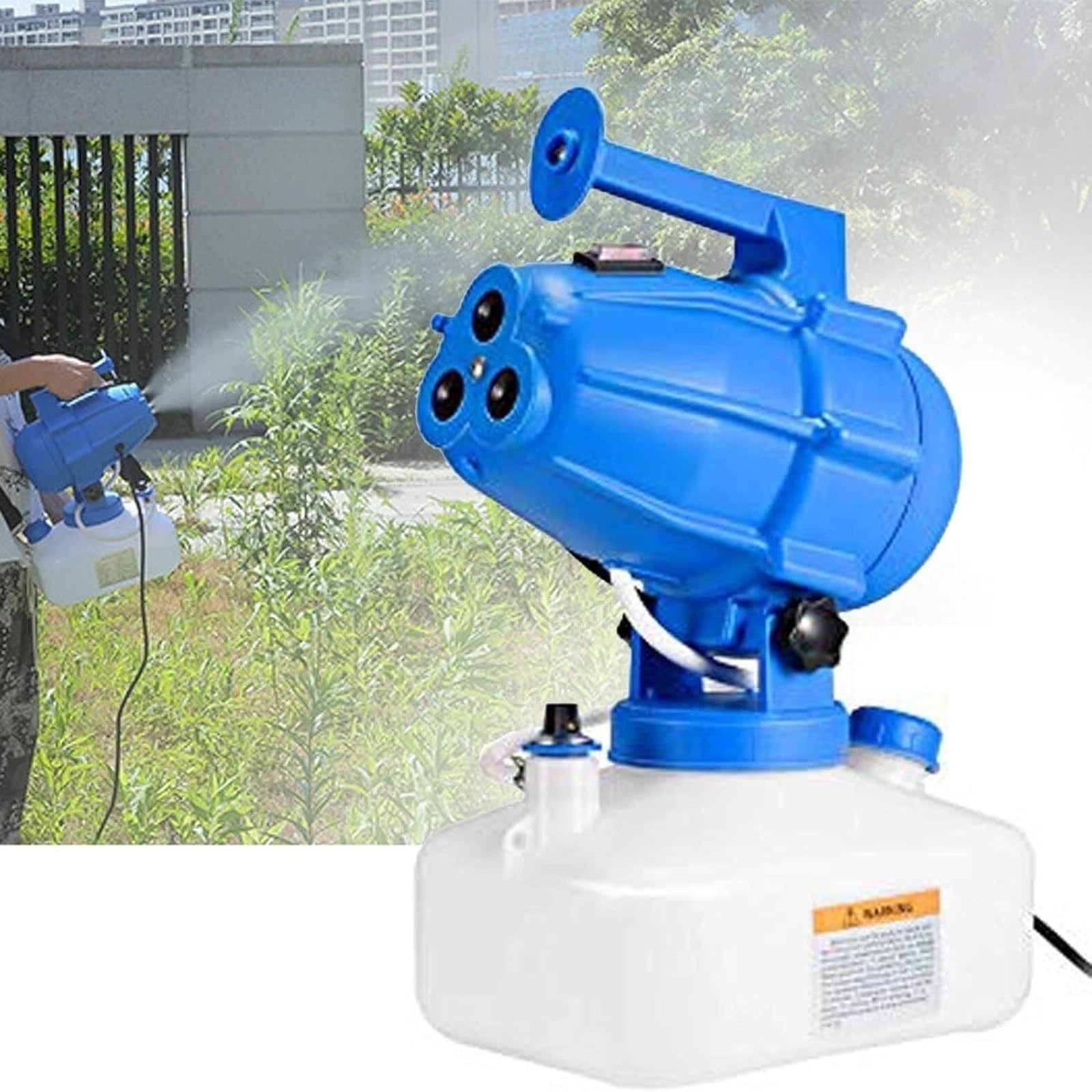 Pulverizador eléctrico de 4,5L y máquina de nebulización portátil de 1200W