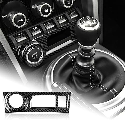 Miniatura 9 de AIRSPEED Para Subaru BRZ Toyota 86 2013-2020 Cubierta del panel de cambio de marchas de automóvil, calcomanía de fibra de carbono dura para el marco