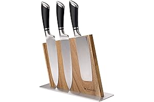Navaris Acacia Wood Knife Block