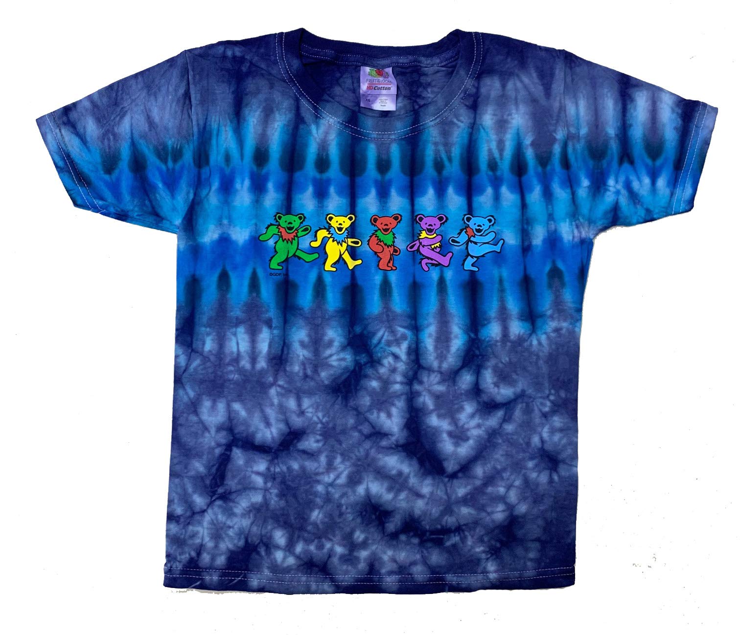 A&E Designs Grateful Dead Kids T-Shirt Dancing Bears Tie Dye Tee