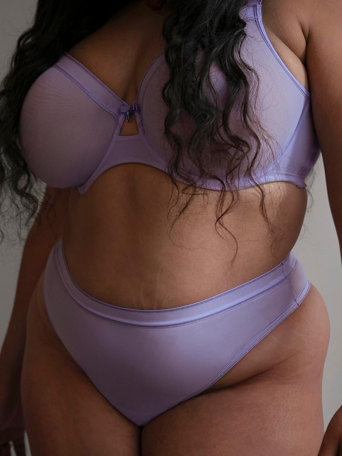 Curvy Couture womens Plus Size Thong Panties Available in Smooth, Mesh and Lace - Image 2