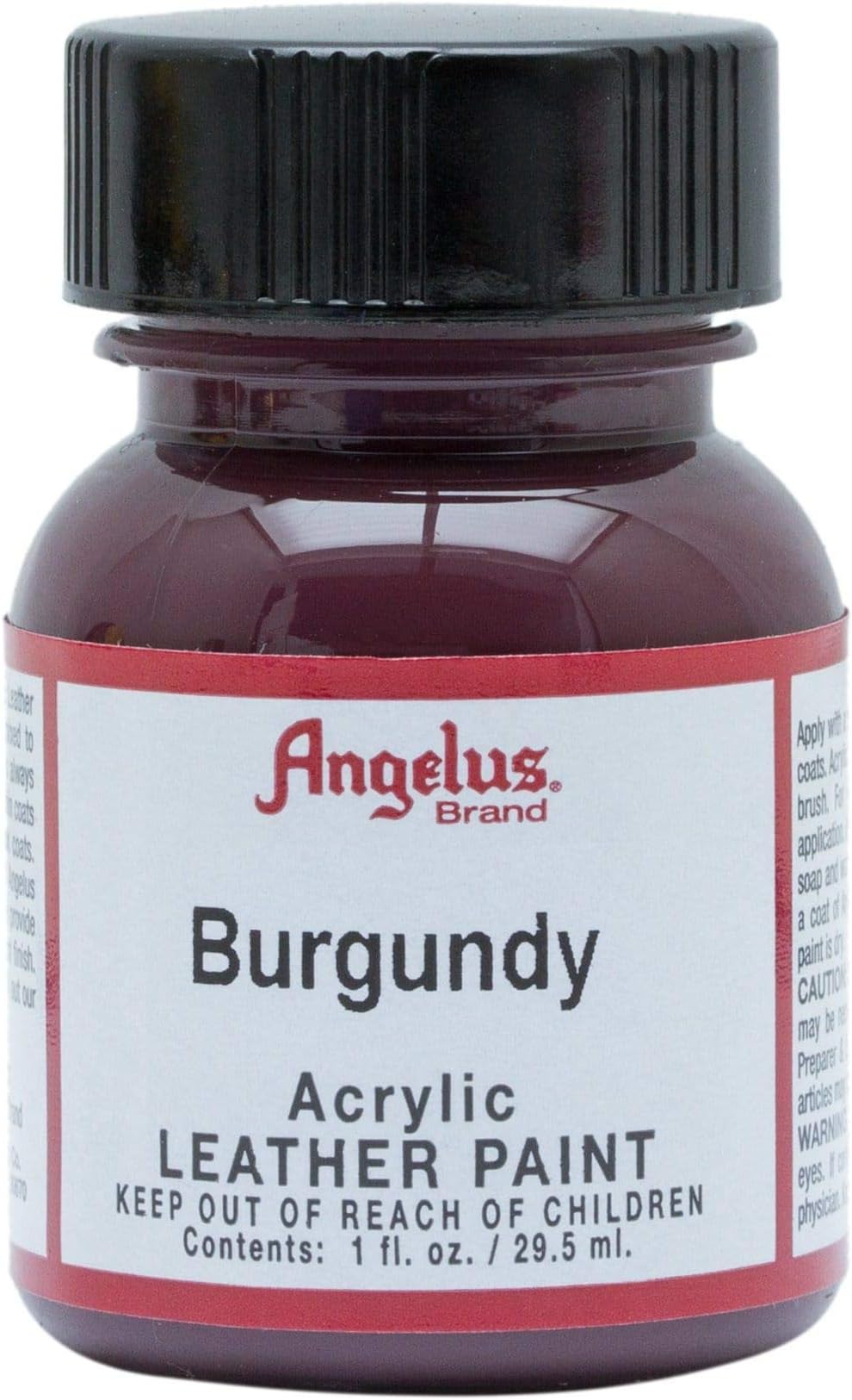 Angelus Burgundy Acrylic Leather Paint