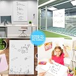 ZHIDIAN 2 Roll Static Cling Dry Erase Sheets Large - 25x30-30Sheets Removable Reusable Whiteboard Poster Paper for Wall, Portable White Board Dry Erase Wallpaper