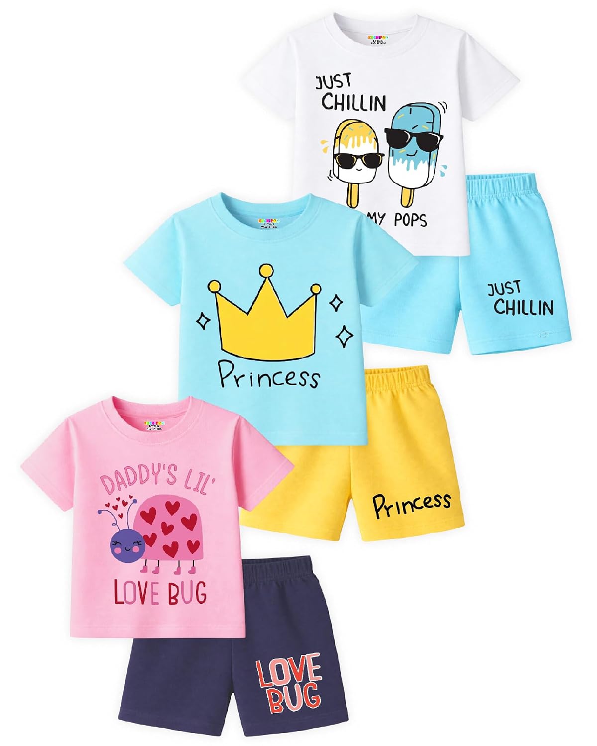 Kuchipoo Girls Regular Fit Cotton T-Shirts and Shorts Set - Review, Price and Buying Guide